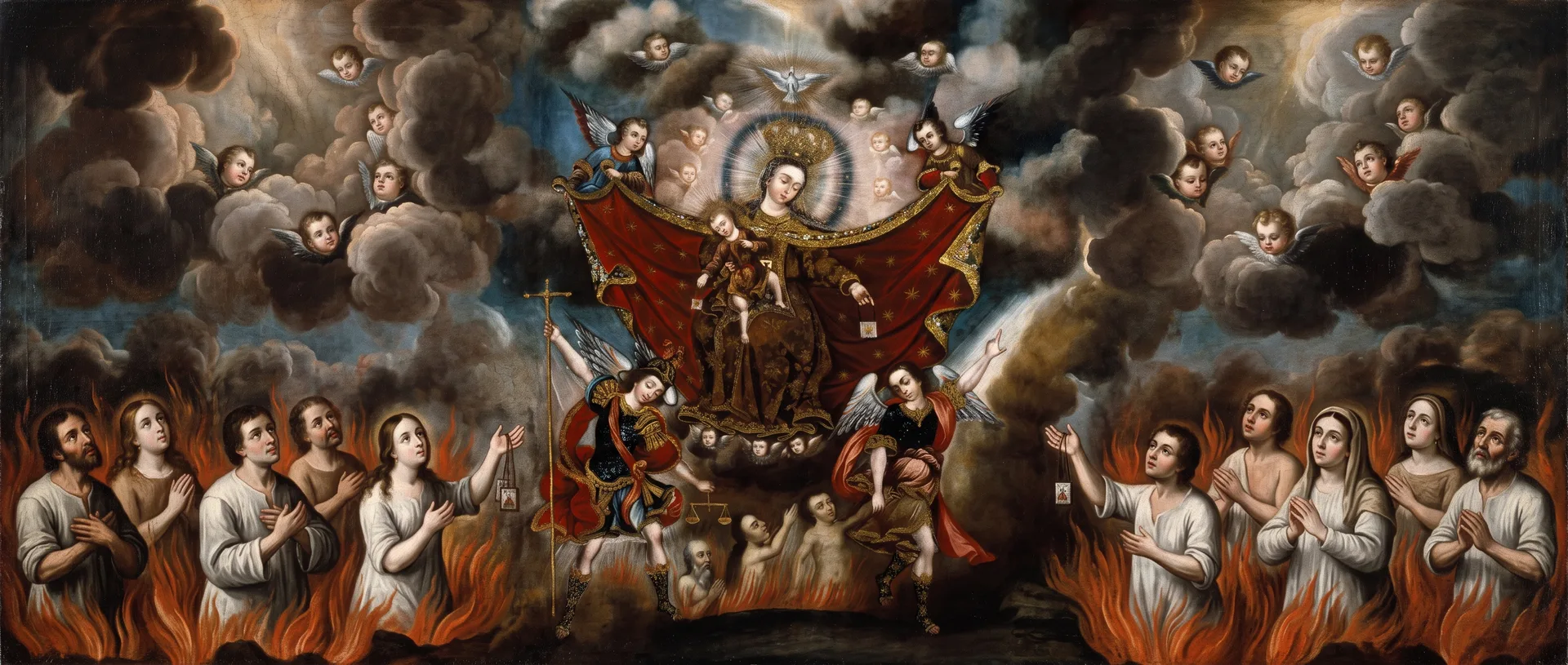Notre-Dame du Mont-Carmel délivrant les âmes du purgatoire